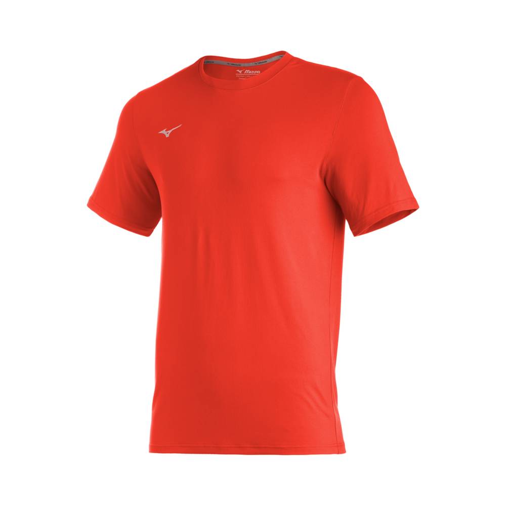 Panske Tričko Mizuno Comp Diamond Short Sleeve Crew Baseball Oranžové Vypredaj WIBJ98130